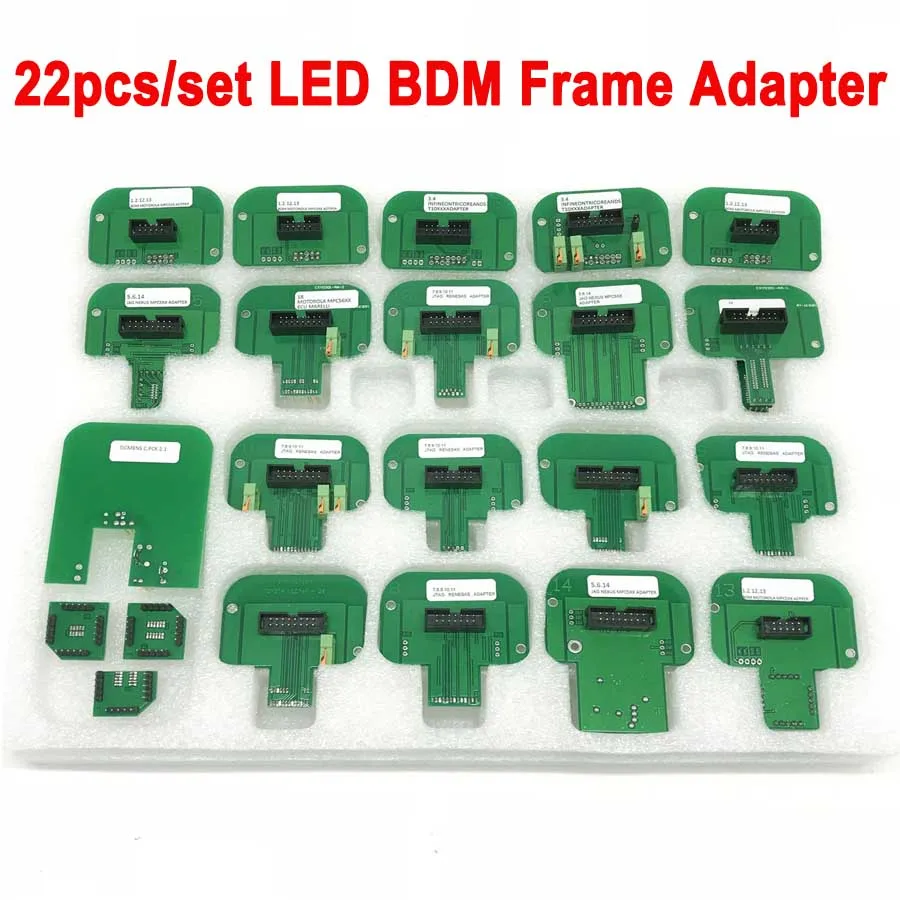 Высокое качество 22 шт. BDM зонд Адаптеры ECU RAMP для KESS KTAG BDM100 / CMD100 FGTECH V54 Led Рамка