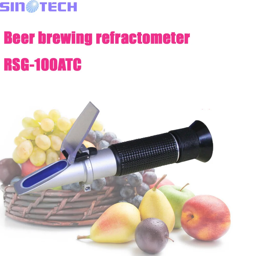 10pcs/lot Hand held beer brewing refractometer specific gravity 1.000 1