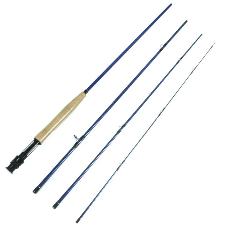 

Super Lightweight 5WT High Carbon Fiber Fly Fishing Rod 9FT 2.7M 4Section Medium Action Fly Fishing Pole 3 Colors Handle Rod