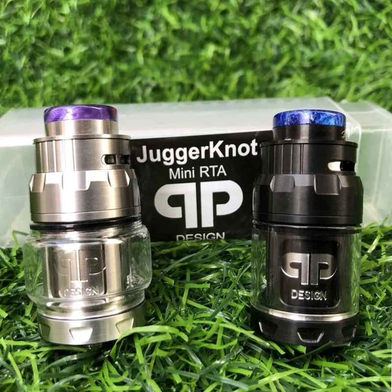 

RTA Atomizer QP Mini Juggerknot Style 24mm Rebuildable Vape Tank Top Airflow Coil Design Dual/Single Coil for 510 eCigarette mod