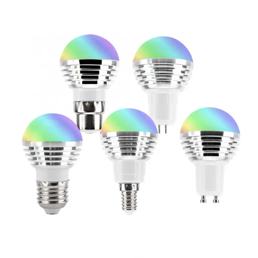 AC 85V-265V Wi-Fi Smart LED Bulb E27/E14/GU10/GU5.3/B22 6W RGB+CW With LED Light Smartphone Controlled Bulb