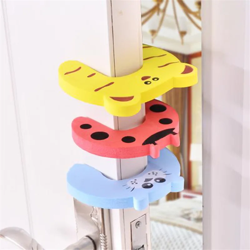1PC Cute Animal Security Card Door Stopper Child Safety Protection Baby