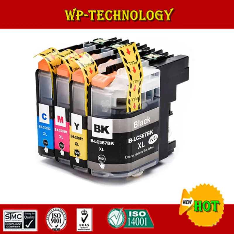 

Compatible For Brother LC567 LC565 Ink Cartridge suit For Brother MFC- J2310 MFC-J2510