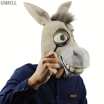 

NEWEST Logy Funny Donkey Latex Mask Mr Silly Donkey Mask Halloween Cosplay Costume Prop Breathable Festival Party Supplies