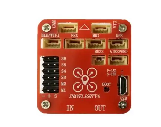 

INAV FLIGHT F4 Flight Controller Built-in OSD & Battery Voltage Current Monitor 2-6s For FPV RC Airplane Fixed-wing Accessories