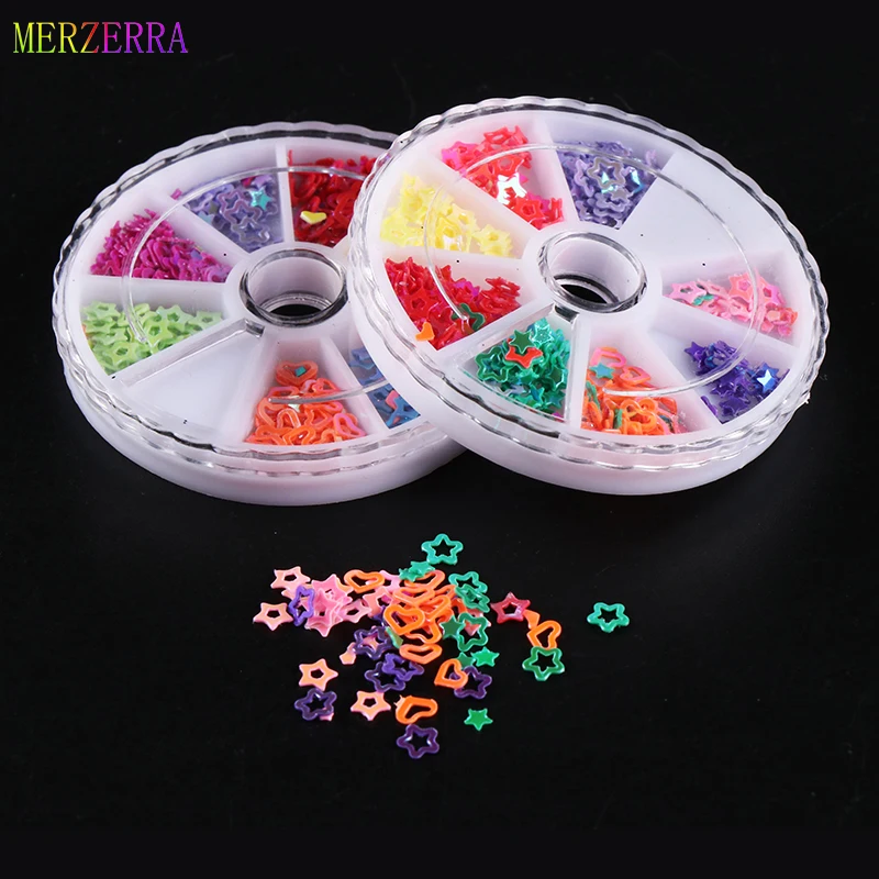 Flake блестками свет Mix Nail Art 8 расцветок комплектов ногтей украшает Декорации для