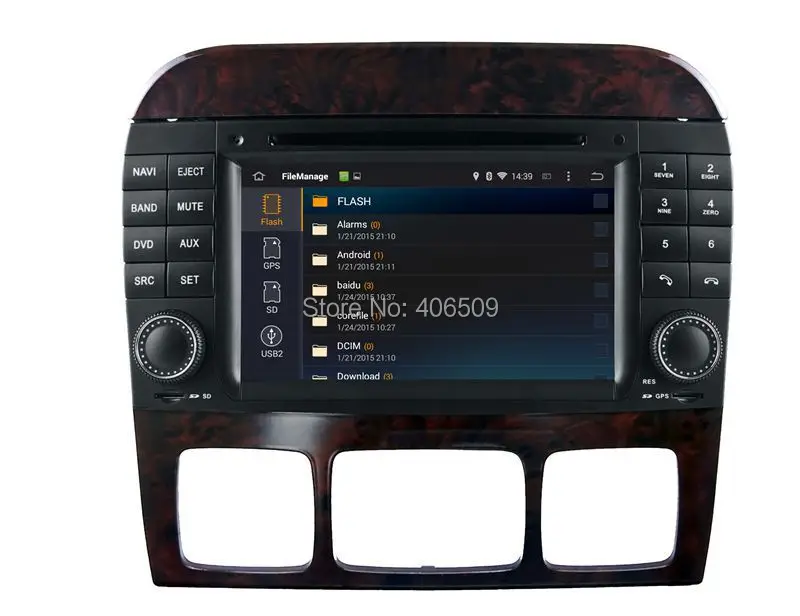 Best Android 8.0 Car DVD Player for Mercedes Benz S W220 S280 S320 S350 S400 S430 S500 with GPS Navigation Radio BT SD 4Core 4G+32G 2
