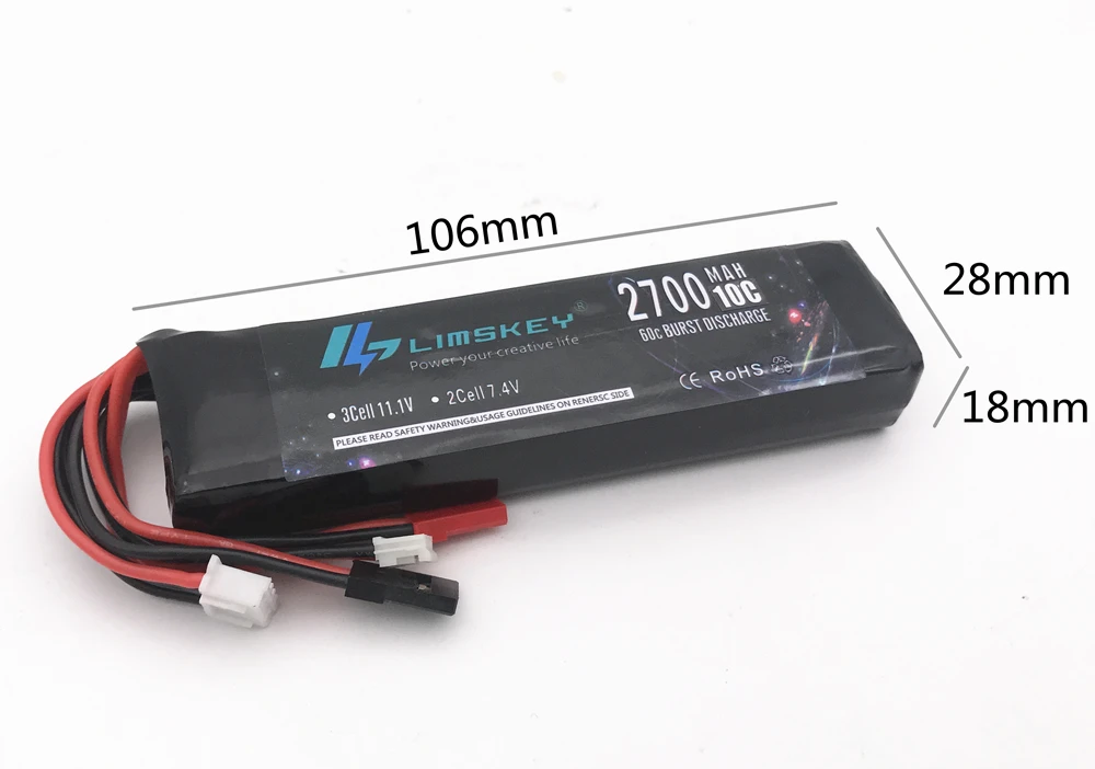 11,1 V 2700mAh 10C 3S Li-Poly RC батарея для Walkera DEVO 7 DEVO 10 DEVO12E F12E WFLY9 Радиоуправляемый передатчик AT9 AT10