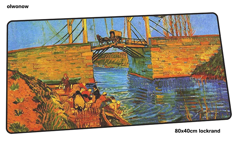 Van gogh коврик для мыши 800x400x3 мм Профессиональный игровой коврик для мыши Коврик для геймера Domineering игровая компьютерная настольная клавиатура со встроенной мышью игровые коврики - Цвет: Size 800x400x3mm
