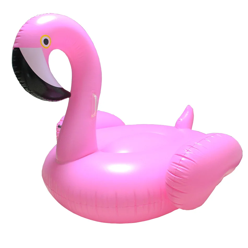59 дюймов гигантский бассейн надувной матрас для взрослых Лебедь воздушный матрас Flotador Фламинго плавательный матрац дети плавать кольца вода забавная игрушка - Цвет: Pink