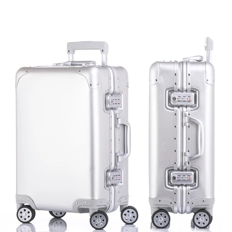 20'24'26'29' 100% Full Aluminum Cabin Suitcase Spinner TSA Koffer Trolley...
