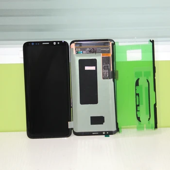 

Black for SAMSUNG Galaxy S8 G950 G950F Display lcd Touch Screen Digitizer Free frame glue