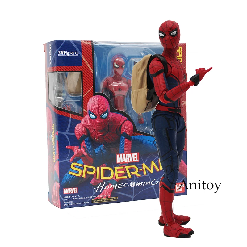 

SHFiguarts Spiderman Variant Spider-Man: Homecoming Variable Spider Man PVC Action Figure Collectible Model Doll Toy 14cm