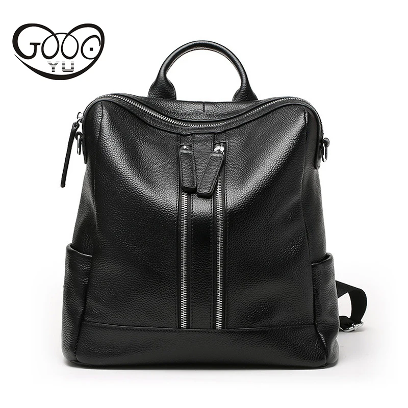 100 Real Soft Genuine Leather Women Backpack Woman Korean Style Ladies Strap Laptop Bag Daily Backpack