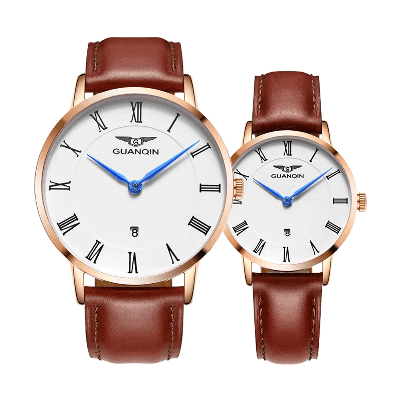 

GUANQIN GL21 watches lover luxury brand Watches Couples Watches pair trend Fashion Simple Korean Waterproof Leisure Quartz watch
