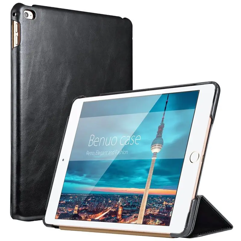 For iPad Air 2 Case Leather Ultrathin Flip Stand Folding Full