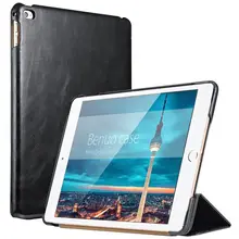 For iPad Air 2 Case Leather Ultrathin Flip Stand Folding Full Protective Genuine Leather Case For Apple iPad Air 2 Case Cover