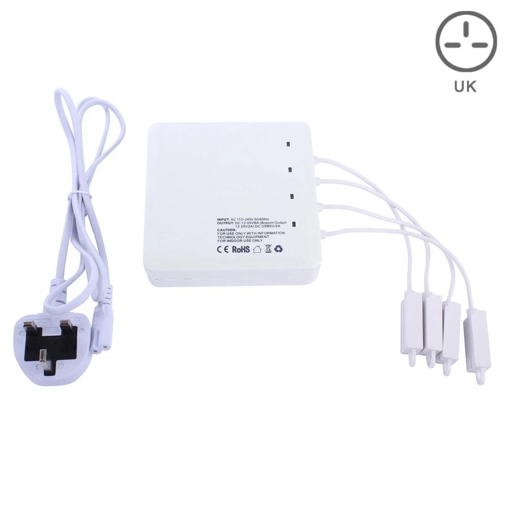 

New Multi Battery Charger Charging Hub Intelligent 6 in 1 Durable Dual USB For DJI Air Drone