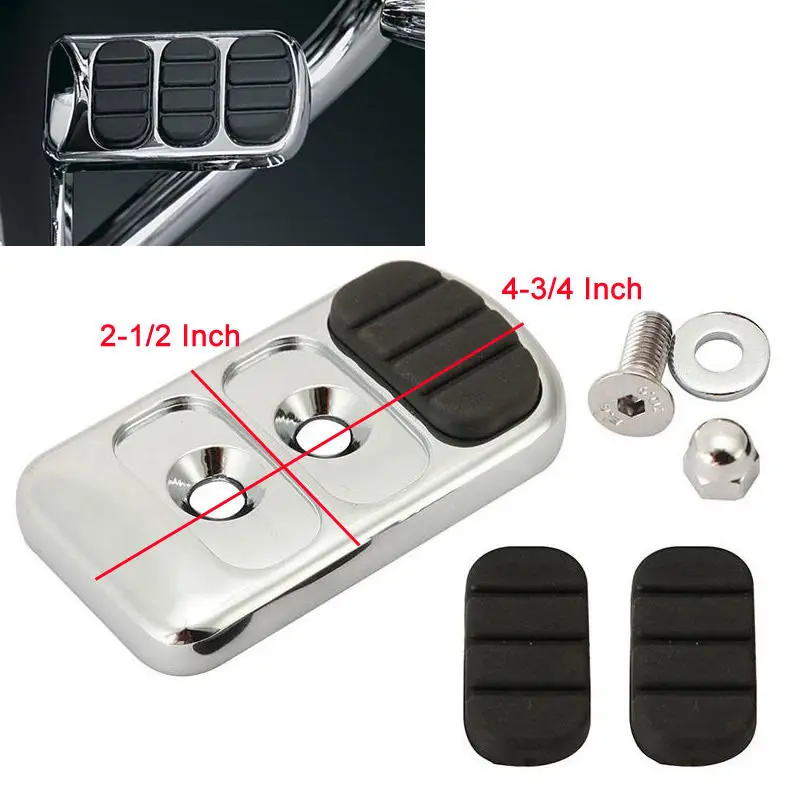 Motorcycle Aluminum Brake Pedal Pad Cover For Kawasaki Vulcan 1500 1600 900 2000 Classic/Suzuki Boulevard C50 Intruder 1500 LC motorcycle accessories