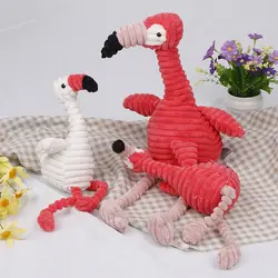 Фламинго плюшевая игрушка белый красный цвет полоса дикая птица детская мягкая игрушка