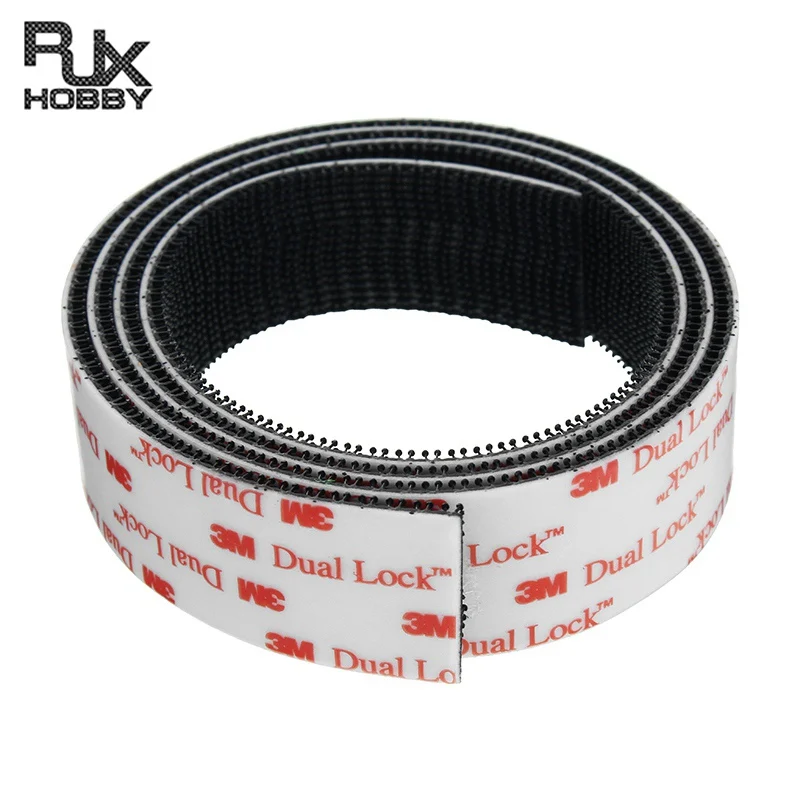 

RJX Dual Lock Double Sided Attachment Tape Reclosable Fastener 1000x25mm Strip For RC Helicopter Spare Parts