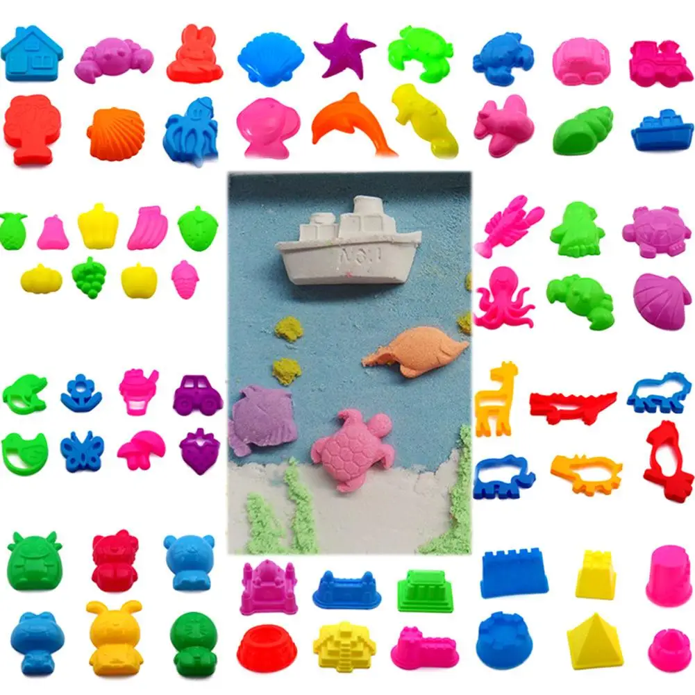 

Children Space Sand Mold Tool Colorful Sand Toy With Tools For Dynamic Education Castle Architecture Set