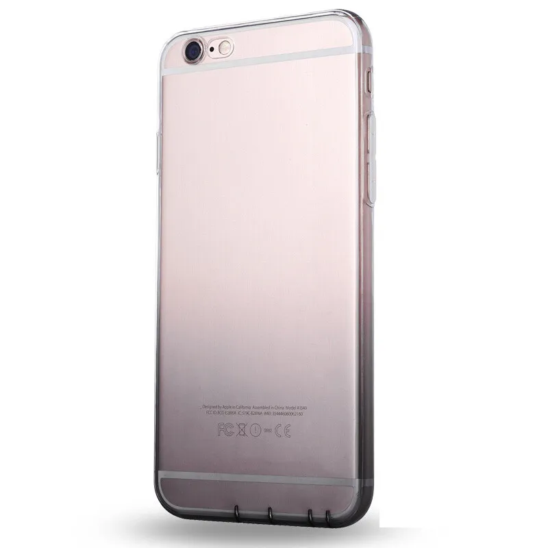 Градиент Цвет чехол для iPhone 7 8 плюс 5 5S SE 6 6s X 10 ультра тонкий мягкий силиконовый