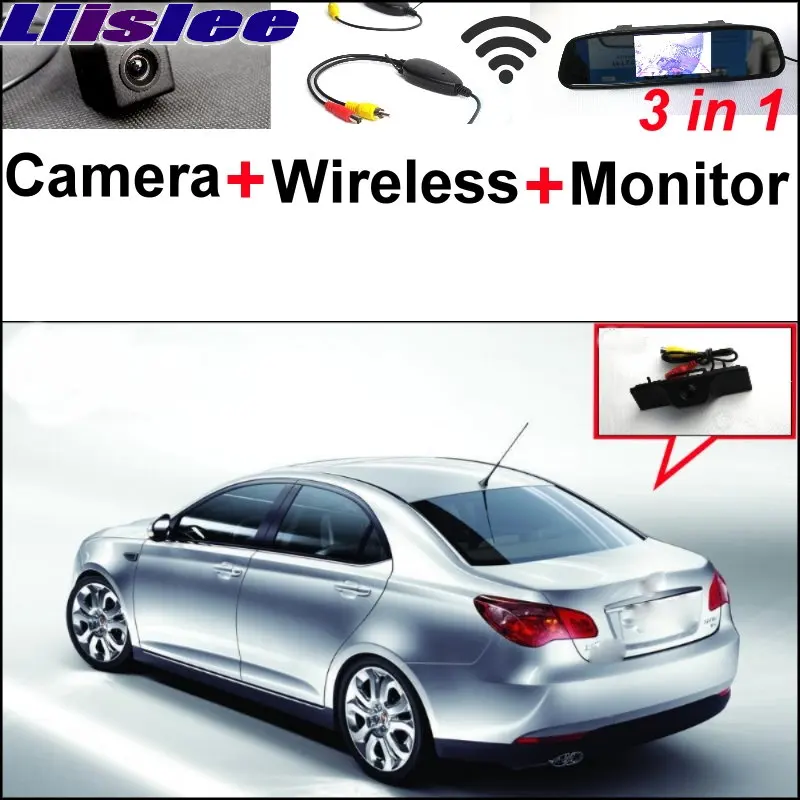 Liislee 3 in1 Специальный вид сзади Камера + Беспроводной приемник + зеркало Мониторы DIY парковка Системы для Roewe 550 2007 ~ 2017