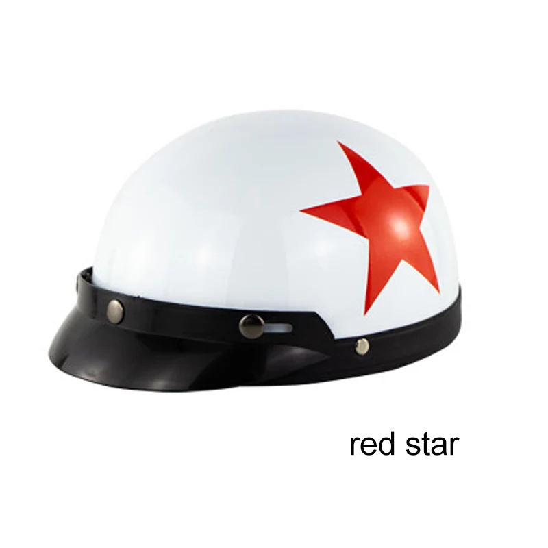 

Hot Motorcycle Helmet Open Face Half Helmets with Goggles Visor Scarf M8617