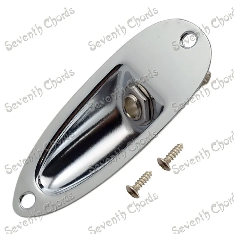 12Pcs Electric Bass Guitar Jack 6.35 1/4 Output Input Socket Boat Style