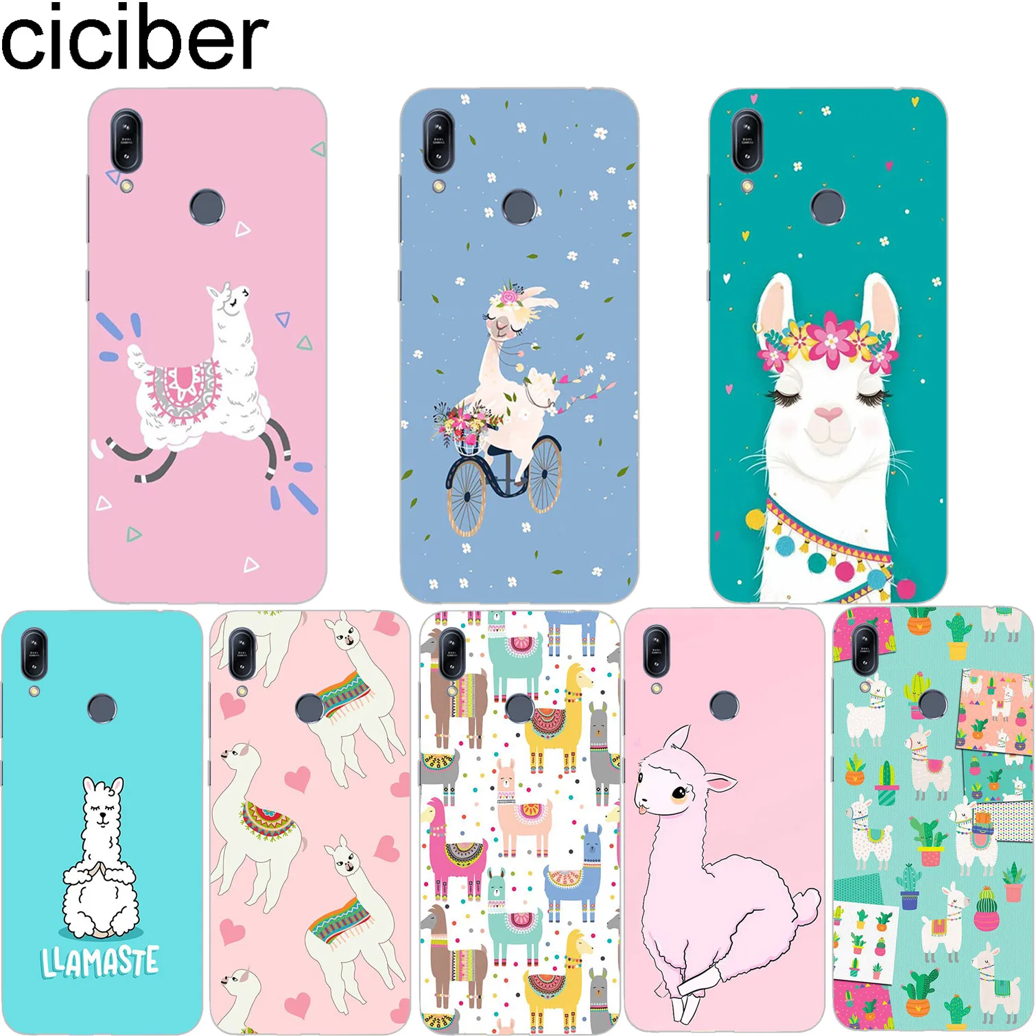 

ciciber Phone Case for ASUS Zenfone Max Pro M1 ZB601KL ZB602KL Cover for ZenFone Max Pro M2 ZB631KL ZB633KL Soft TPU Capa Llama