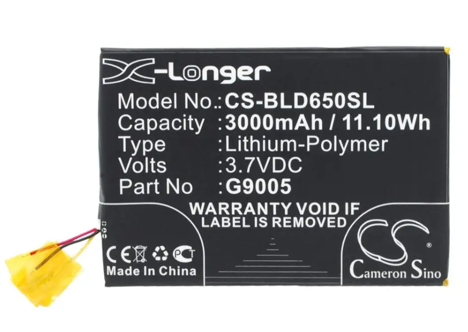 Cameron sino 3000 мА/ч, Батарея для BLU D650 D650A D650i D651 D651L D651U Studio 6,0 HD G9005 мобильный, смартфон, Батарея