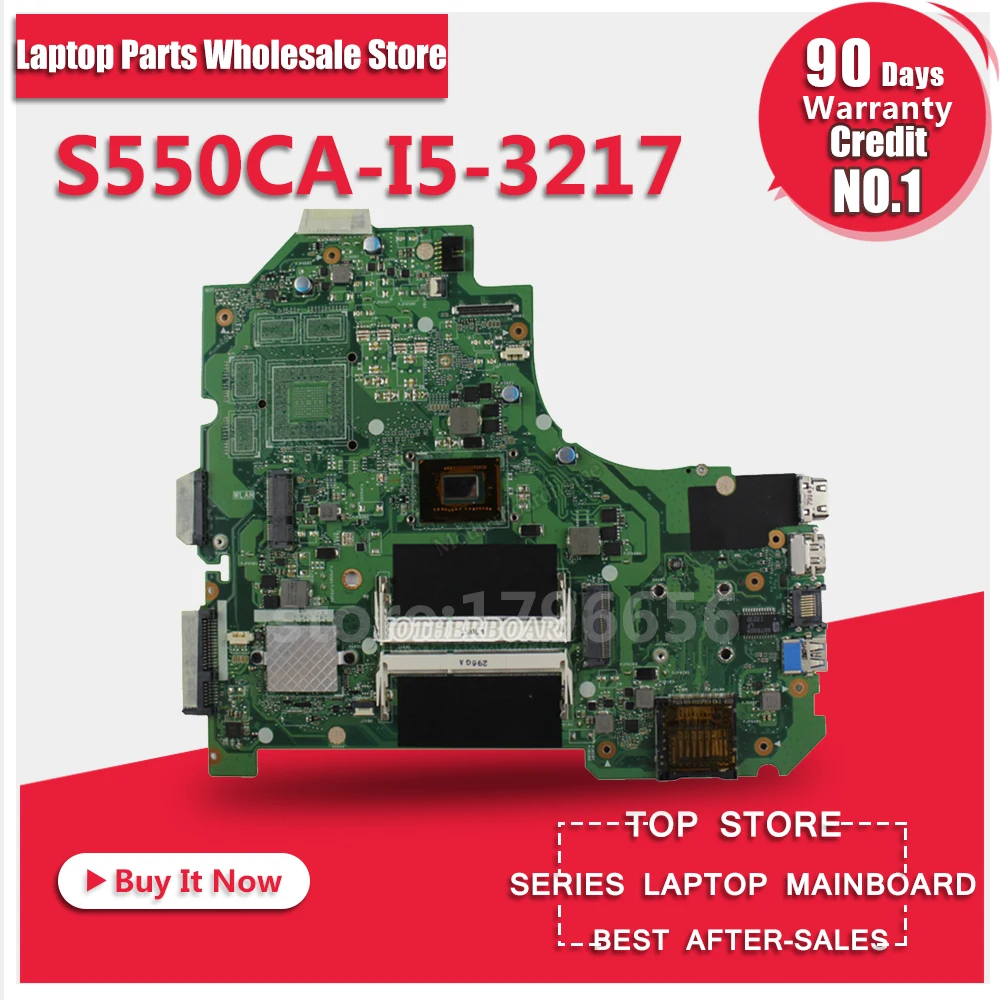 

For ASUS S550CA S56C A56C K56C Laptop Motherboard K56CM K56CA rev 2.0 with i5-3217 cpu GM Integrated HD Graphics Mainboard