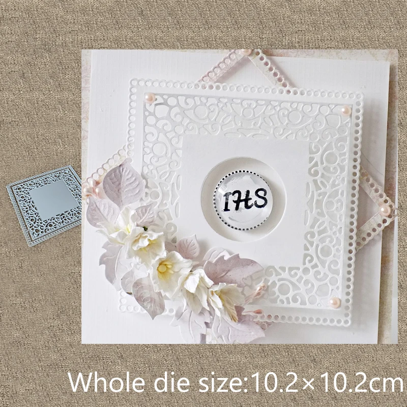 

XLDesign Craft Metal Cutting Die cut dies 2pcs lace frame decoration scrapbook Album Paper Card Craft Embossing die cut