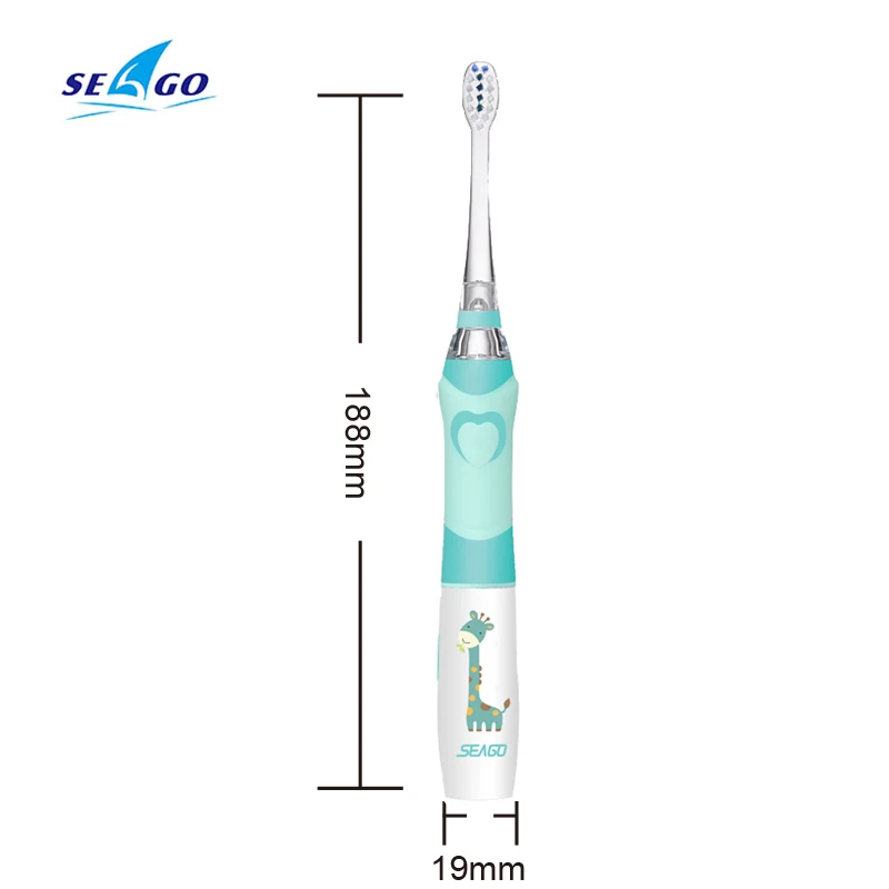 Kids Sonic Electric Toothbrush Colorful LED Lighting Waterproof Soft Brush heads Bristles Teeth Oral Care Pink or Green Kids Sonic Electric Toothbrush Colorful LED Lighting Waterproof Soft Brush heads Bristles Teeth Oral Care Pink or Green