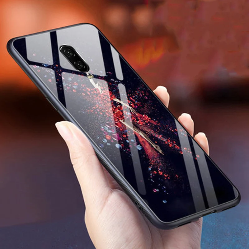Чехол для мобильного телефона Oneplus 6 T закаленное Стекло Роскошный чехол 41 ''для