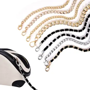 

120cm Handbag Metal Chains Purse Chain With Buckles Shoulder Bags Straps Handbag Handles Bag Parts & Accessories