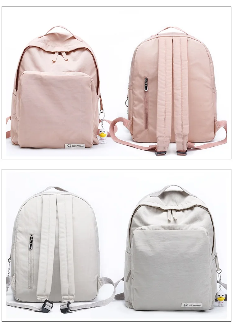 Подростковые школьные рюкзаки для девочек и мальчиков подросткового возраста, студенческий рюкзак для женщин, для noteboot, водонепроницаемая белая парусиновая сумка