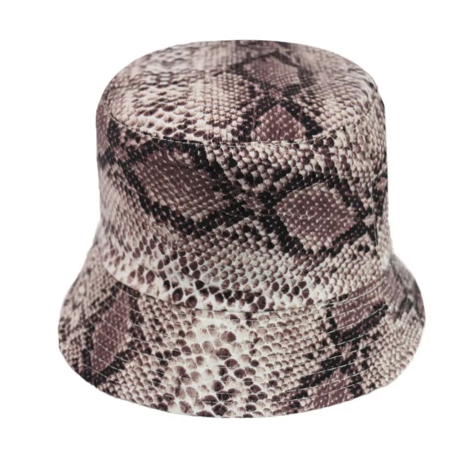 snake print bucket hat