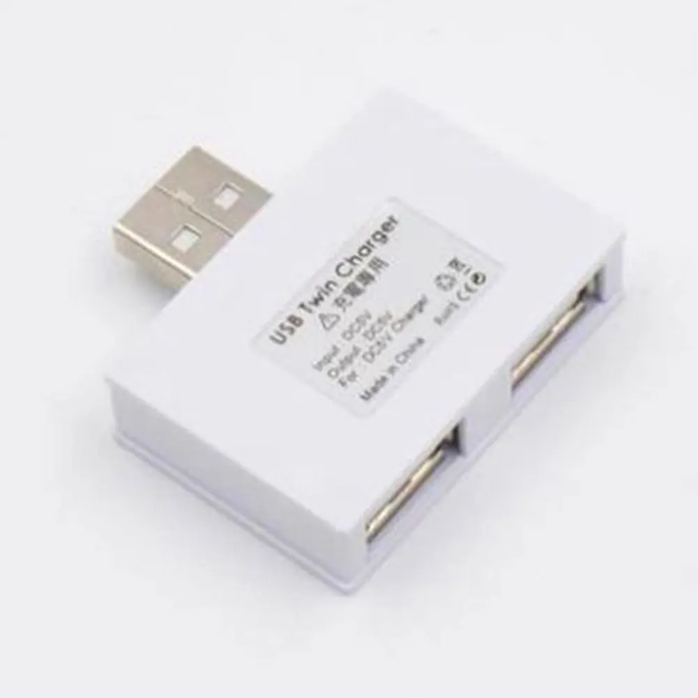 2 порта usb-хаб для телефона планшета практичный сплиттер профессиональный модный стабильный двойной зарядное устройство ABS Портативный адаптер удлинитель