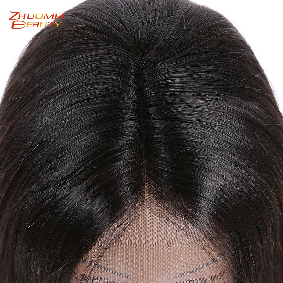 Zhuomei beauty 13*4 боб парик бразильские прямые короткие кружевные передние парики 13*6 человеческие волосы парики предварительно выщипанные с детскими волосами 150% Remy