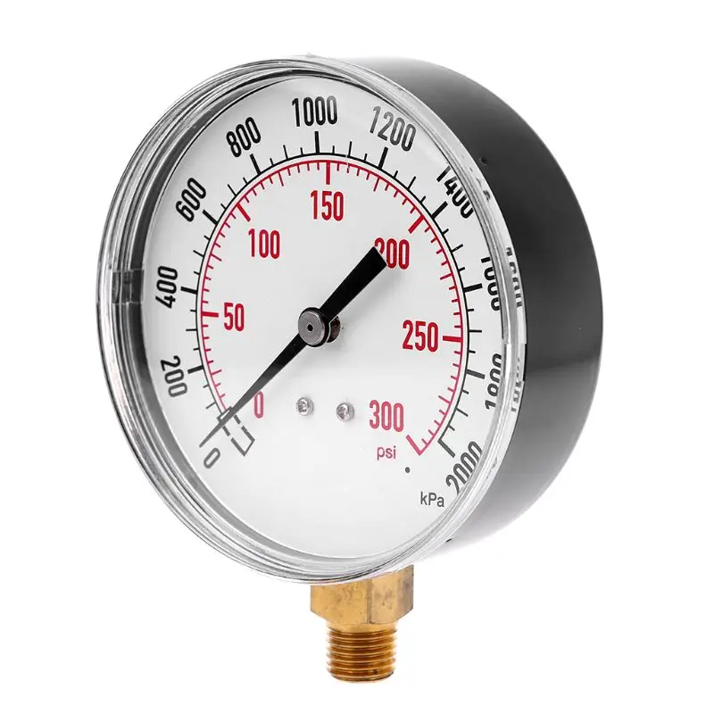 0-300Psi воздушный водяной пожарный спринклер давление Gauge2000kPa 3-1/" Циферблат