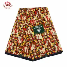 Анкара африканская полиэфирная восковая печатная ткань Binta настоящий воск высокого качества 6 ярдов африканская ткань для вечерние платья PF6018