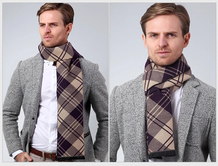 Мода 2019 г. фуляр зимний шарф пашмины шарф для мужчин Шерсть Кашемир шейные шарфы мужской теплый основы 180 см * 33