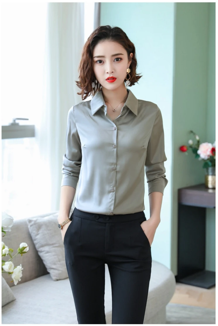 Stinlicher, новинка, женские рубашки для офиса, женские, OL, элегантные ...