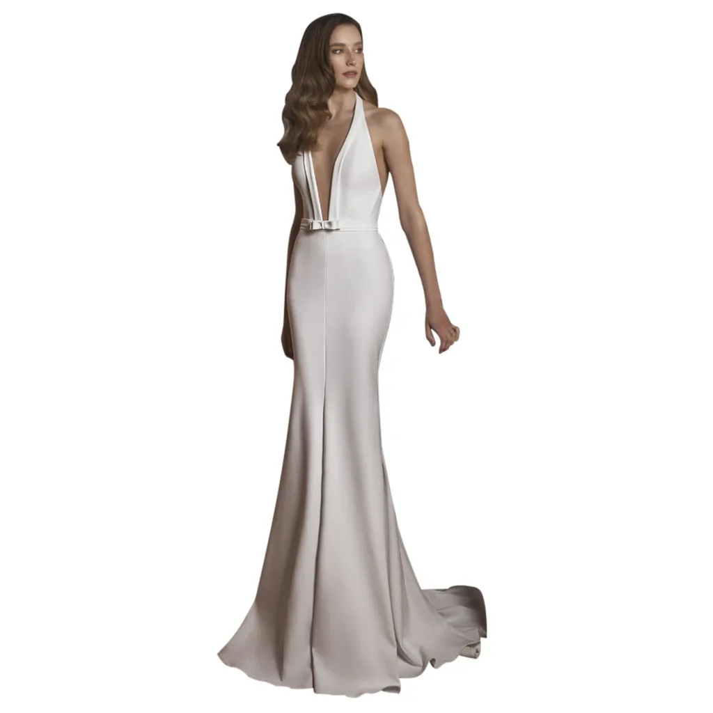 Summer Maxi Dress 2019 Women Sexy Deep V Neck Halter Long Dress Party Dresses Woman Party Night Elegant Dress