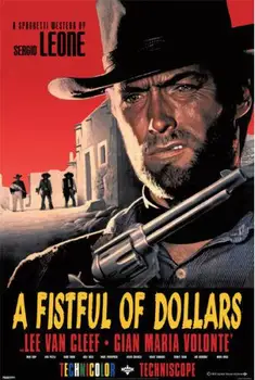

A fist full of dollars Western spaghetti western Clint Eastwood Italy SILK POSTER Decorative Wall painting 24x36inch