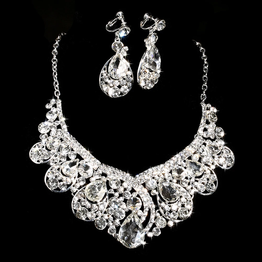 diamante wedding jewellery sets