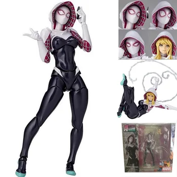 

Yamaguchi Spider Gwen Stacy Female spiderman PVC Action Figure Collectible Model Toy Gift Doll