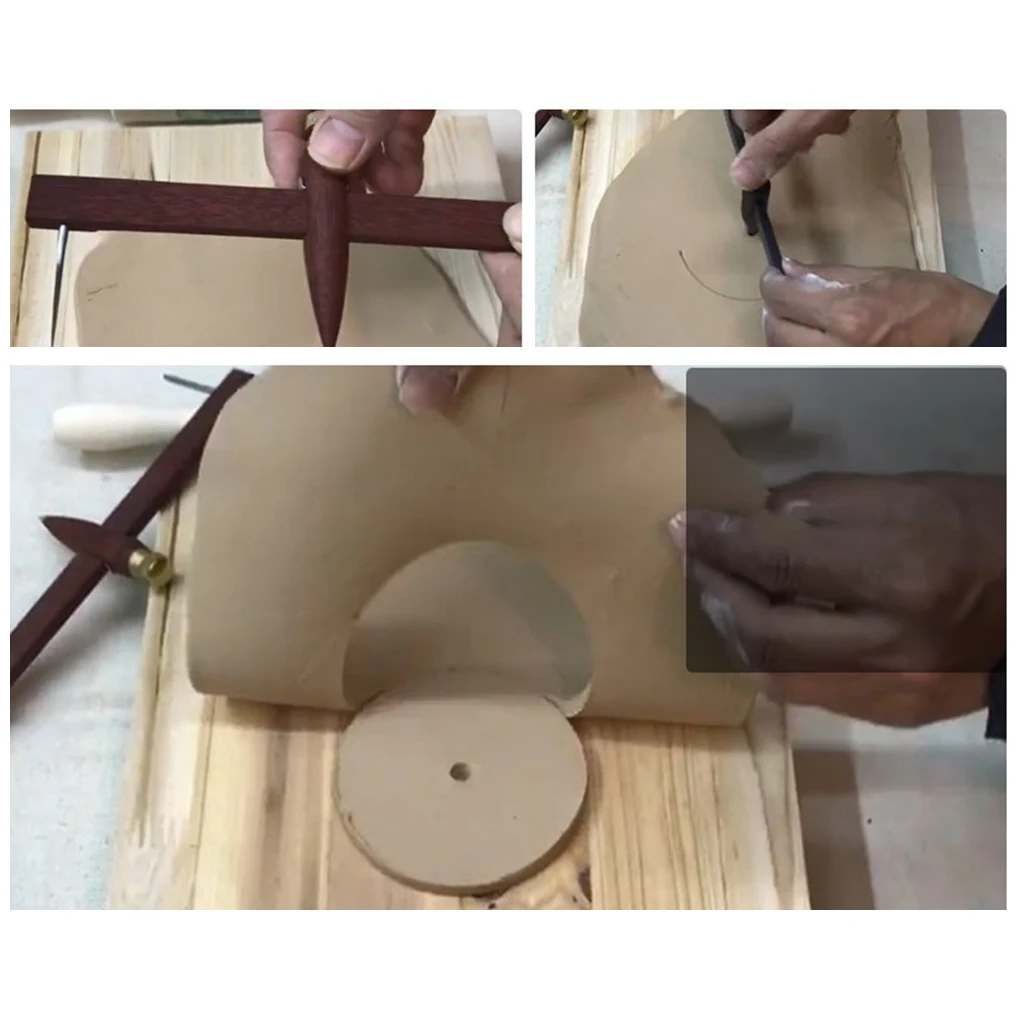 Compass Circle Cutter Measure Ruler Caliper for Clay Pottery Cutter 1-34cYJZI 